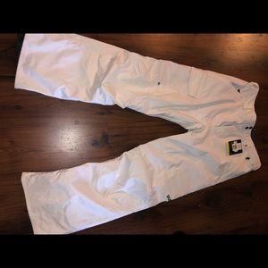 White Burton snowboard pants